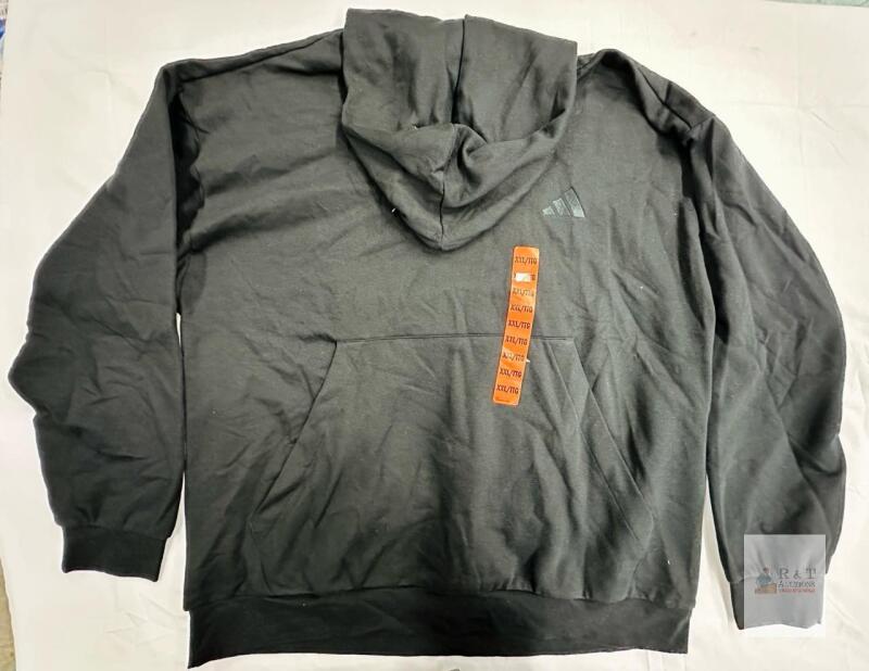NEW Adidas Black Pullover Hoodie 2XL, Logo, Kangaroo Pocket,