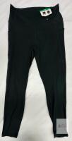 NEW Fabletics XL Black High-Waisted Full-Length Leggings with Pockets, Made in Cambodia