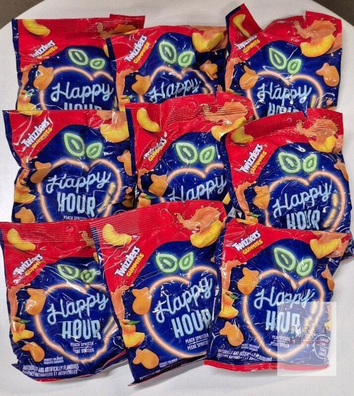 EXP 2025 Twizzlers Gummies Happy Hour Peach Spritzer 175g Bags, Lot of 10, Limited Time,