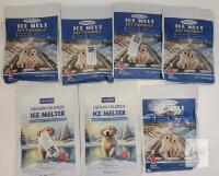 Yegbong Pet Friendly Ice Melt, Sodium Chloride Granules, 7 Packs, 3.53oz Each, Melts to -15&deg;F