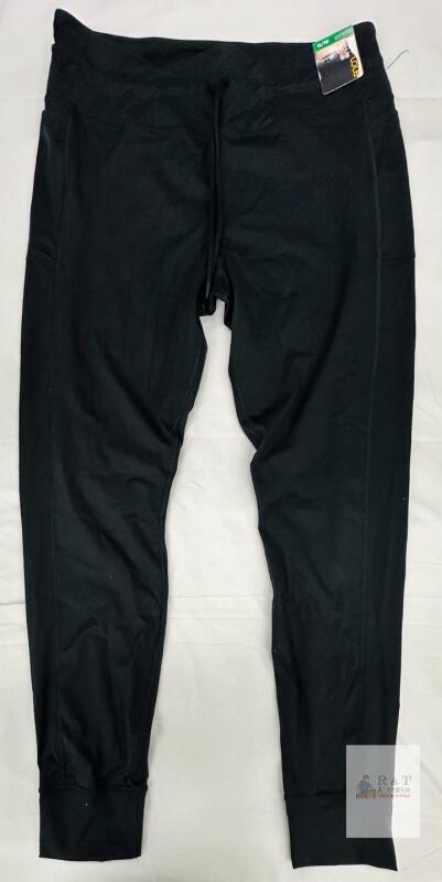 NEW Lol&euml; Black Jogger Pants XL Drawstring Waist Cambodia Athletic Activewear