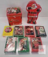 Coca-Cola Christmas Playing Card Set &ndash; Sealed Decks, 2 Vintage Santa Collectible Tins