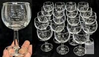 Small Clear Glass Cordial or Wine Goblets, 4.25" Tall, 4 oz Capacity, Plain Stemware