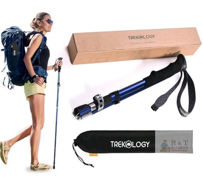 New TREKOLOGY Hiking Pole Walking Stick for Hiking Trekking Pole Hiking Stick Hiking Pole Collapsible Lightweight Walking Pole for Women Walking Stick for Seniors TREKZ SE