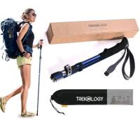 New TREKOLOGY Hiking Pole Walking Stick for Hiking Trekking Pole Hiking Stick Hiking Pole Collapsible Lightweight Walking Pole for Women Walking Stick for Seniors TREKZ SE
