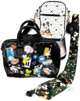 Disney Mickey Mouse Bags and Necktie Bundle &ndash; Crossbody, Satchel, Cartoon Tie, Character Prints