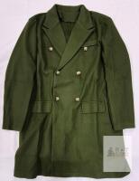 NEW XXL Olive Green Double-Breasted Military-Style Overcoat, 100% Polyester, 6-Button Front