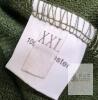 NEW XXL Olive Green Double-Breasted Military-Style Overcoat, 100% Polyester, 6-Button Front - 2