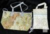 Floral and Plaid Tapestry Tote Handbags with Faux Leather Handles, Zipper Closures, Mixed Patterns - 5