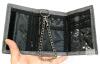 AC/DC Tri-Fold Chain Wallet w/Embroidered Logo + MCM Leather Bi-Fold Wallet, ID Window, Zipper Pocket - 3