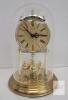 Bulova Anniversary Clock, Quartz, Glass Dome, Gold-Tone, Made in Germany, 11.5" Tall