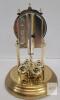 Bulova Anniversary Clock, Quartz, Glass Dome, Gold-Tone, Made in Germany, 11.5" Tall - 3