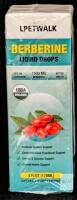 NEW LPETWALK Berberine Liquid Drops 1500mg, 4 fl oz (120mL), USDA Organic, Vegan, Exp 10/2026, Sealed