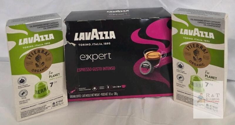 Lavazza Expert Espresso Gusto Intenso & Tierra Organic Coffee Pods, Medium Roast, 10ct, Exp 2024