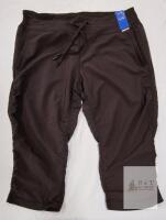 NEW Kirkland Signature Men's Capri Pants Large, Elastic Waist Drawstring, Brown, Poly Blend, New w/ Tags
