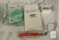 NEW Dental Hygiene Bundle: GUM Soft-Picks, Toothbrush Head X004040TEN, Tube Squeezer, Mirror