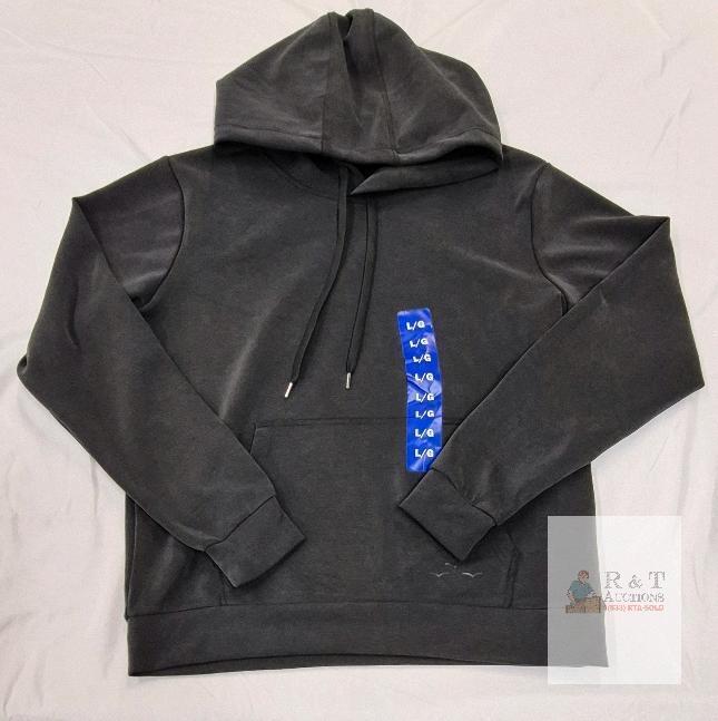 NEW LAZYPANTS Pullover Hoodie, Size Large, Charcoal, Unisex, Kangaroo Pocket, Drawstring Hood