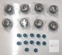 NEW Rhinestone Valve Stem Caps (8pcs), Blue Skull Valve Caps (12pcs), Car/Bike, Schrader Fit