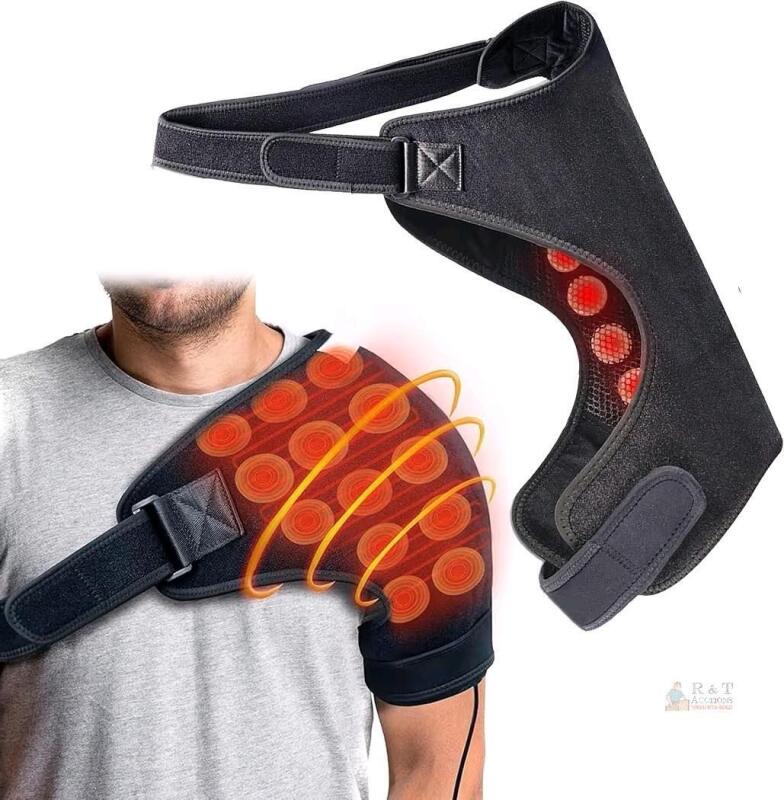 NEW UTK H21J2 Far Infrared Heated Shoulder Wrap, Smart Controller, Jade Stones, Auto Shut Off