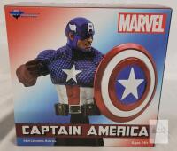 Diamond Select Captain America Bust Limited Edition 3000 Marvel Resin Statue 7" Boxed