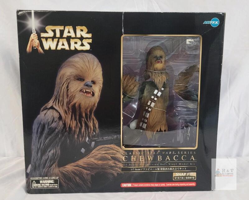 Star Wars Chewbacca 1/7 Scale Pre-Painted Vinyl Model Kit ARTFX Kotobukiya, Snap Fit, 2004