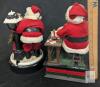 Holiday Creations & Smile Ind. 11" Animated Santa Figurines, Battery Operated, 1990 & 1993 China - 2
