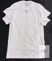 NEW Kirkland Signature White Crew Neck T-Shirts, Size Small, 100% Cotton, Made in India, 2-Pack