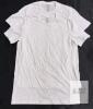 NEW Kirkland Signature White Crew Neck T-Shirts, Size Small, 100% Cotton, Made in India, 2-Pack