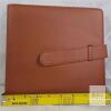 Office Supplies Set: Brown Organizer Binder/ Photo album, Blueline Sales Book 50 Duplicates, Zebra Sarasa Pens - 4