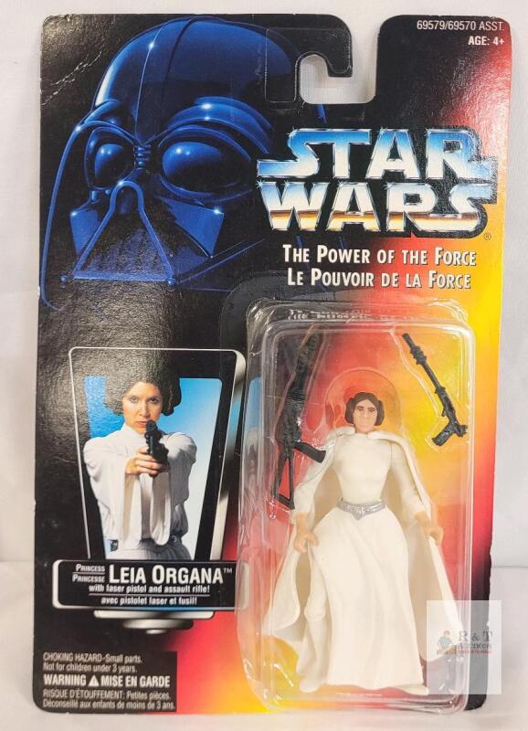 SEALED Kenner 1995 Star Wars Power of the Force Princess Leia Organa Figure, Sealed, 69579