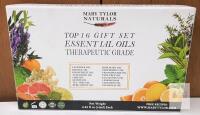 EXP 10/24 NEW Mary Tylor Naturals Top 16 Essential Oils Therapeutic Grade Gift Set, 0.33 fl oz Each, Non-GMO