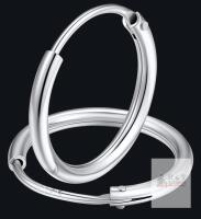New FaithHeart 925 Sterling Silver Classic Hollow Hoop Earrings