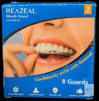 EXP 2025 NEW Reazeal Custom Fit Mouth Guard Night Guard Pack, 8 BPA-Free Guards, 2 Sizes, Batch 220841