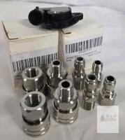 Ufixed 1/4" NPT Air Compressor Quick Connect Adapter Kit, 8 Piece Set, Nickel-Plated Steel, New