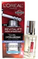 L'Or&eacute;al Paris Revitalift Derm Intensives Eye Serum 2.5% Hyaluronic Acid + Caffeine 20mL Fragrance-Free