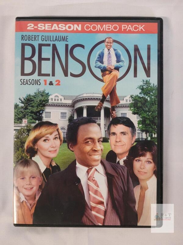 Benson Seasons 1 & 2 DVD Set, Mill Creek, 4-Disc, 19+ Hours, UPC 683904536532