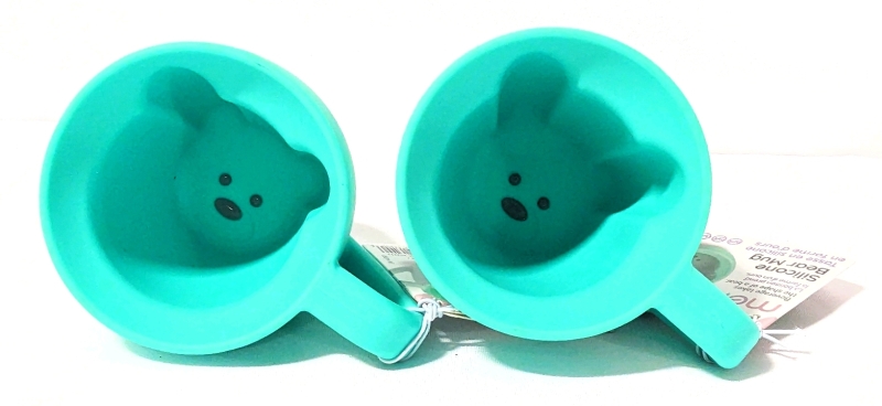 2 New Melii Silicone Bear Mug (each holds 200ml)