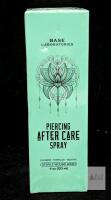 NEW Base Laboratories Piercing Aftercare Spray, 4 oz Sterile Wound Wash, Aloe Vera & Tea Tree Oil