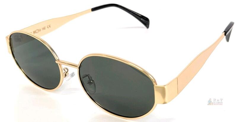 New Trendy Retro Oval Sunglasses for Women Men Small Metal Frame Sun Glasses UV400 CIF3455 X0042HWVPZ