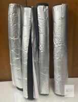 4-Pack Pipe Insulation Foam Tubes, 1" ID x 1/2" Wall, 3' Length, Foil-Faced,