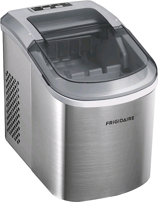 Frigidaire Portable Ice Maker 26lbs Per Day , Silver Stainless - New