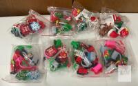 Christmas Silicone Straw Covers for Stanley 0.39" 7 Sets, Assorted Designs, Food-Grade, New
