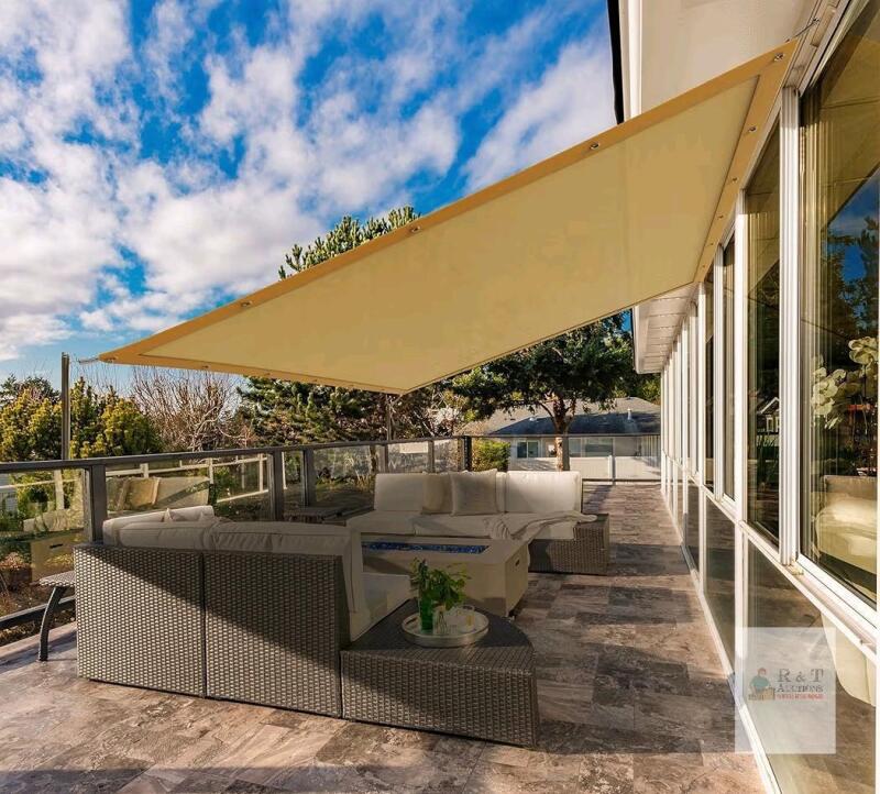 New MEKKAPRO Ultimate Protection Sunshade - UV Blocking Shade Sail for Outdoor Patio, Garden, Balcony - 12x10 Ft (3.6x3 m) Size, Includes Installation String