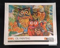NEW Kanglejia 1000 Piece Owl Oil Painting Jigsaw Puzzle, 27.56"x19.69", 14+ Ages, X0042FHJSV