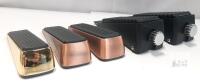 5 NEW Adjustable Door Stop Wedge, Screw-Knob Height, Non-Slip Rubber Base, Black/Gold/Copper, Patent