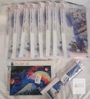 NEW SENQAO Diamond Painting Kit Lot &ndash; 10 Canvases, 30x40cm & 35x55cm, Mountain, Dragon, Gnome Art