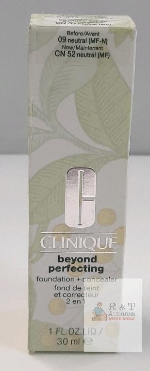 NEW Clinique Beyond Perfecting Foundation + Concealer 09 Neutral CN 52 30ml Fragrance Free Sealed