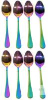 NEW Berglander Rainbow Dinner Spoon Set, Stainless Steel, 4-Pack, 8.5", Model BL88WSC.DS4, X002PZLGVV