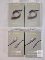 Heyday 4 ft Lightning to USB-A Charging Cable for iPhone/iPad, Gray, MFi-Certified, New Boxed