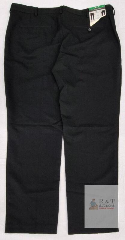 NEW Van Heusen Men&rsquo;s Dress Pants 38x30, Comfort Waistband, Machine Washable, Black, Straight Leg